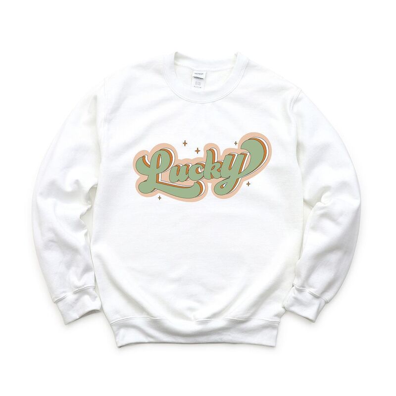 Simply Sage Market レディース トップス Tシャツ スウェット Simply Sage Market Lucky Retro Starsweatshirt White ホワイト