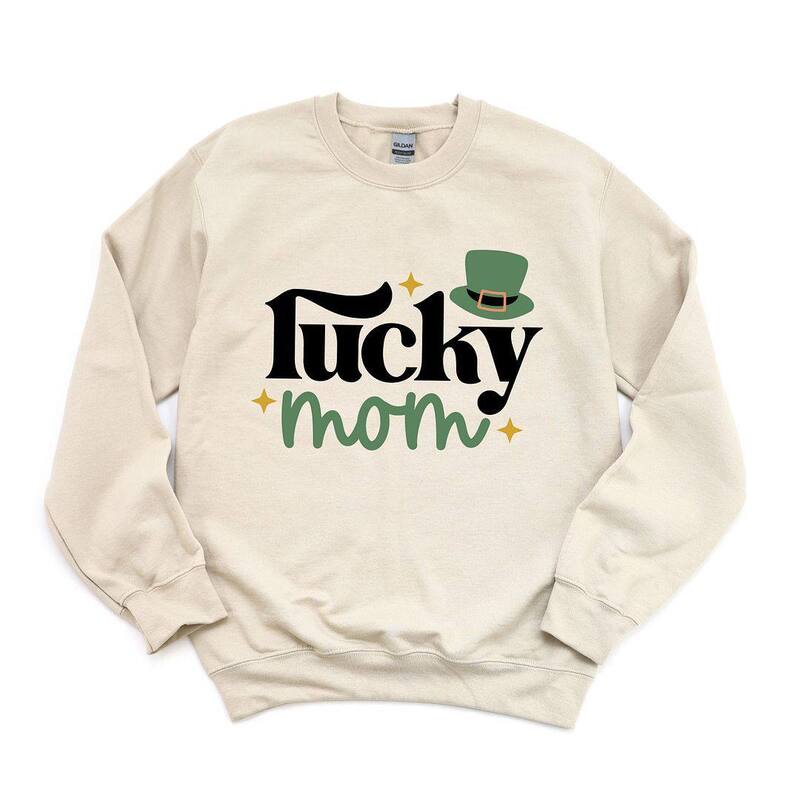 Simply Sage Market レディース トップス Tシャツ スウェット Simply Sage Market Lucky Mom Sweatshirt Dust