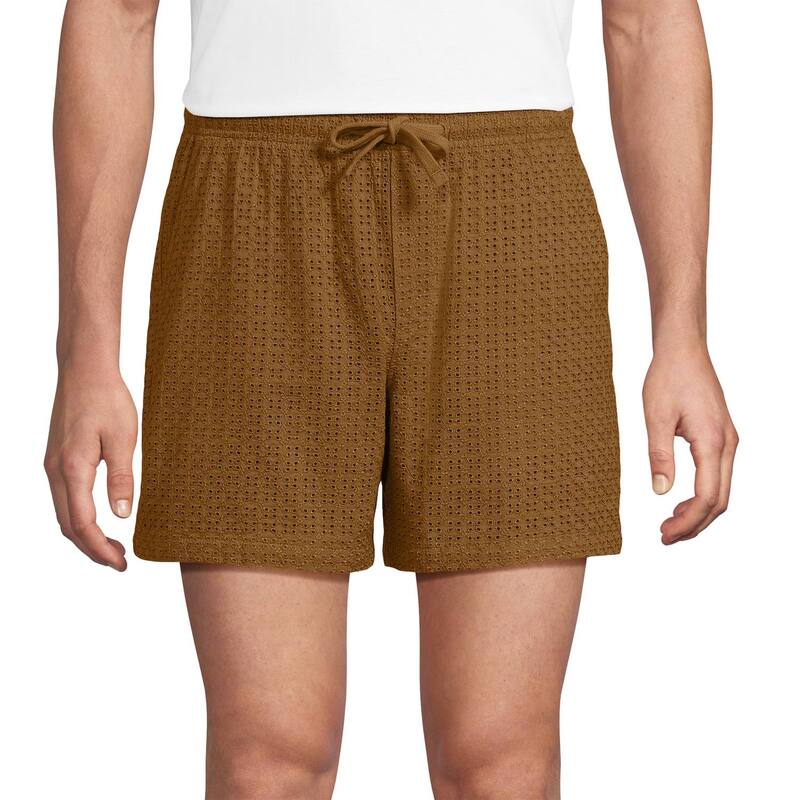 ランズエンド メンズ ボトムス ハーフパンツ・ショーツ ショートパンツ Men's Lands' End 5.5-Inch Eyelet Easy Shorts Coriander｜ReVida 店