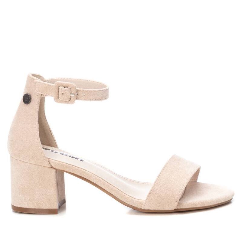 リフレッシュ レディース シューズ サンダル スエード ヒール Refresh Women's Block Heel Suede Sandals GO By XTI Beige 17078909 Beige ベージュ