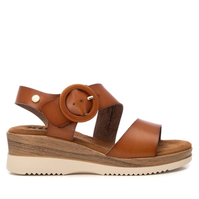 キシタイ レディース シューズ サンダル Women's Wedge Sandals By XTI 143944 Camel キャメル