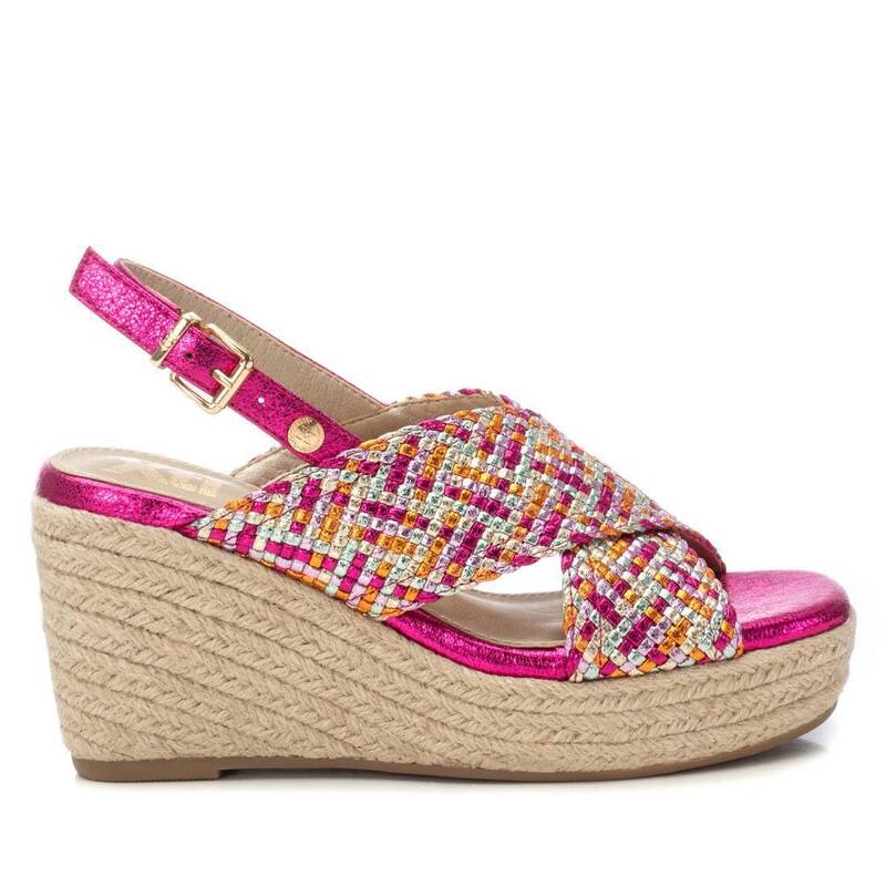 キシタイ レディース シューズ サンダル Women Wedge Sandals By XTI 143825 Pink Multicolor ピンク