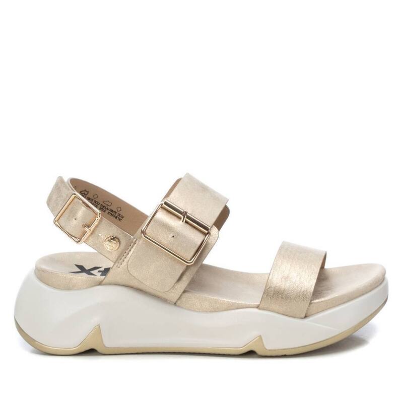 キシタイ レディース シューズ サンダル XTI Women's Flat Sandals 142738 Gold ゴールド
