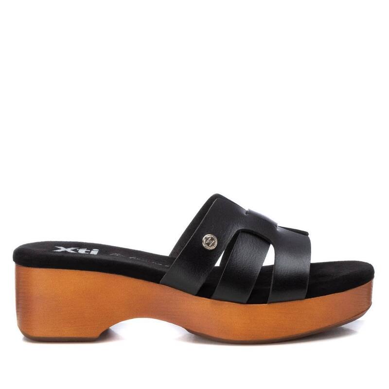 キシタイ レディース シューズ サンダル プラットフォーム Xti Women'slip on Platform Sandals 143354 Black ブラック｜ReVida 店 13,666円
