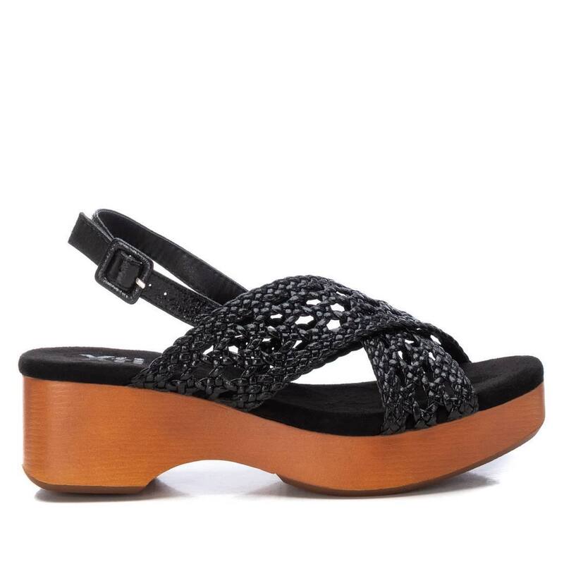 キシタイ レディース シューズ サンダル プラットフォーム Xti Women's Fashion Platform Sandals 143357 Black ブラック