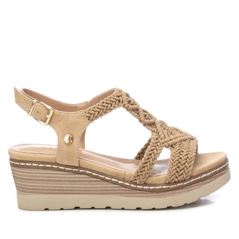 キシタイ レディース シューズ サンダル XTI Women's Flat Sandals 142838 Beige ベージュ