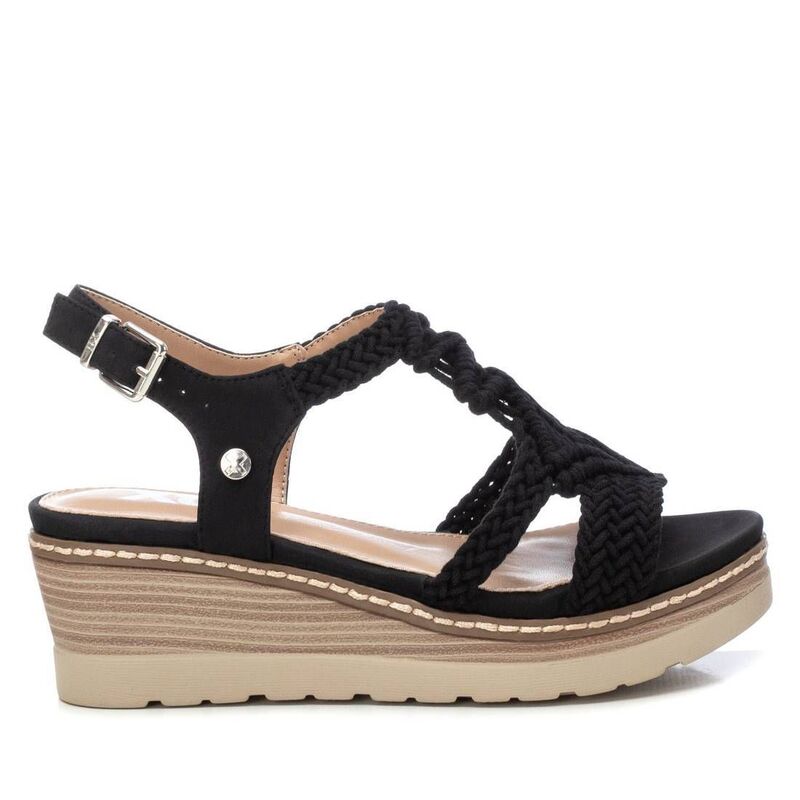 キシタイ レディース シューズ サンダル XTI Women's Flat Sandals 142838 Black ブラック