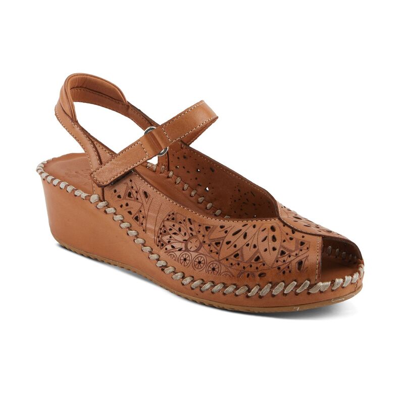 スプリングステップ レディース シューズ サンダル レザー Spring Step Santorini Women's Leather Dressandals Camel キャメル