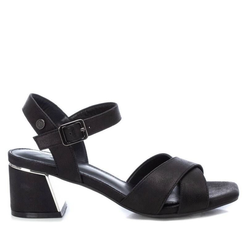キシタイ レディース シューズ サンダル ヒール Women's Block Heel Sandals By XTI Black 14144303 Black ブラック