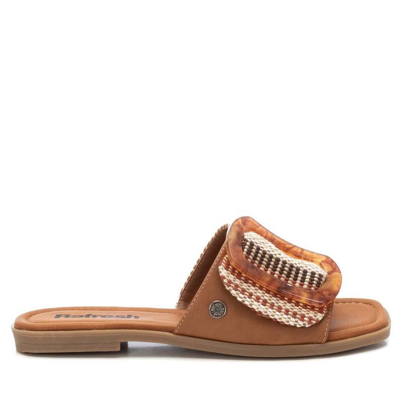 リフレッシュ レディース シューズ サンダル Women's Flat Slip in Sandals Refresh By Xti 172861 Camel キャメル