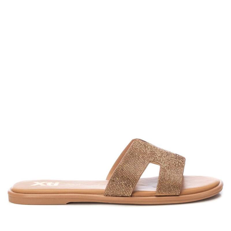 キシタイ レディース シューズ サンダル Women's Flat Sandals By XTI 142811 Bronze