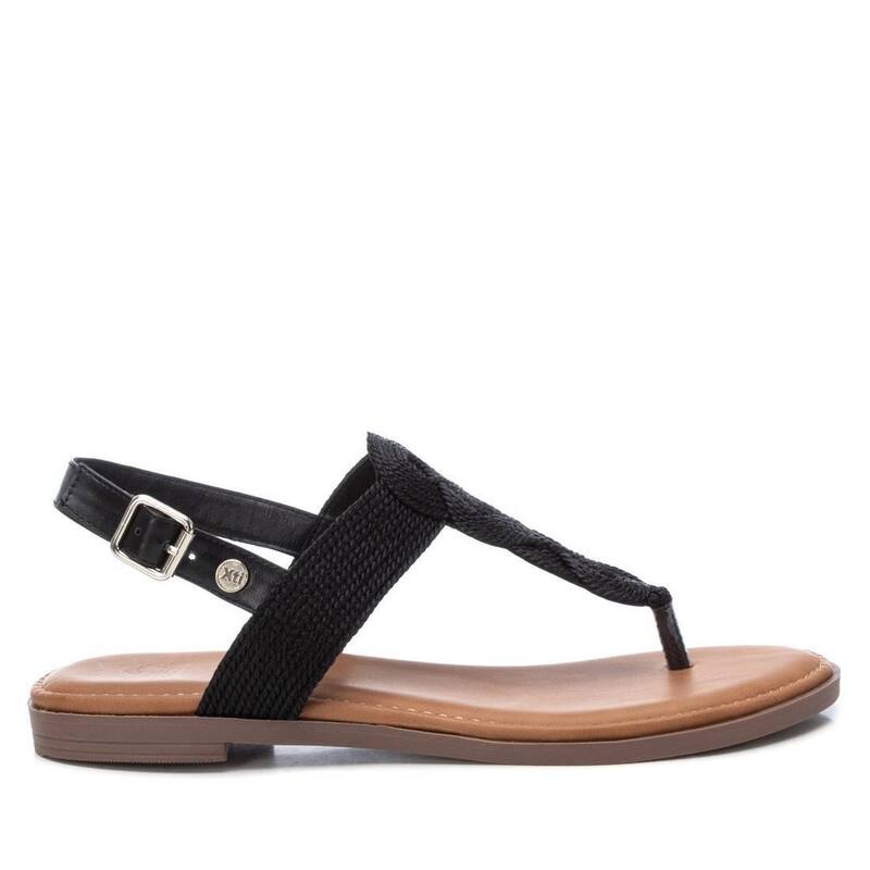 キシタイ レディース シューズ サンダル Women's Braided Strap Thong Flat Sandals By XTI Black 14145003 Black ブラック 17,375円