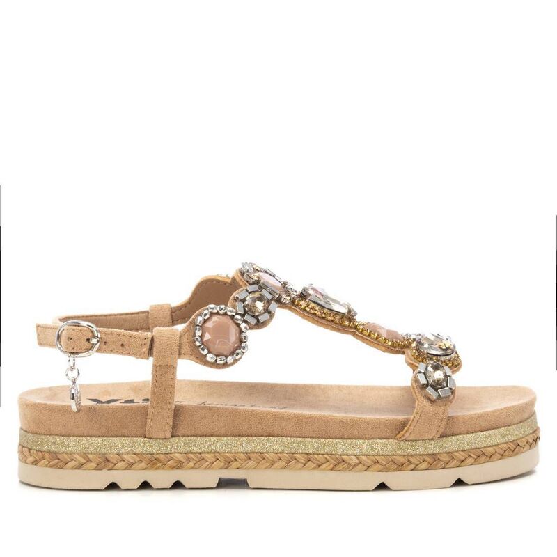 キシタイ レディース シューズ サンダル スエード Women's Flat Suede Sandals By XTI 143996 Beige ベージュ