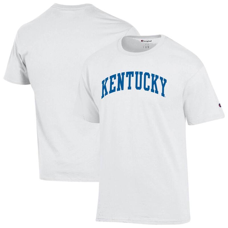 チャンピオン メンズ トップス Tシャツ Men Champion White Kentucky Wildcats Basic Arch T-Shirt Ken White ホワイト