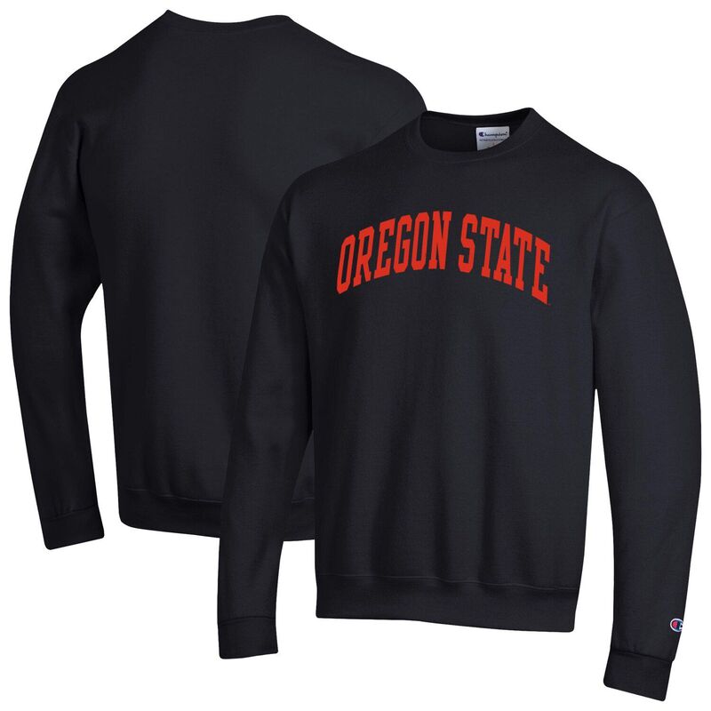 はやりっ児 メンズ トップス プルオーバー 汗水 フリース Men\u0027s Champion Black Oregon State Beavers Basic Arch Fleece Pullover Sweatshirt Ors Black 黒いこと