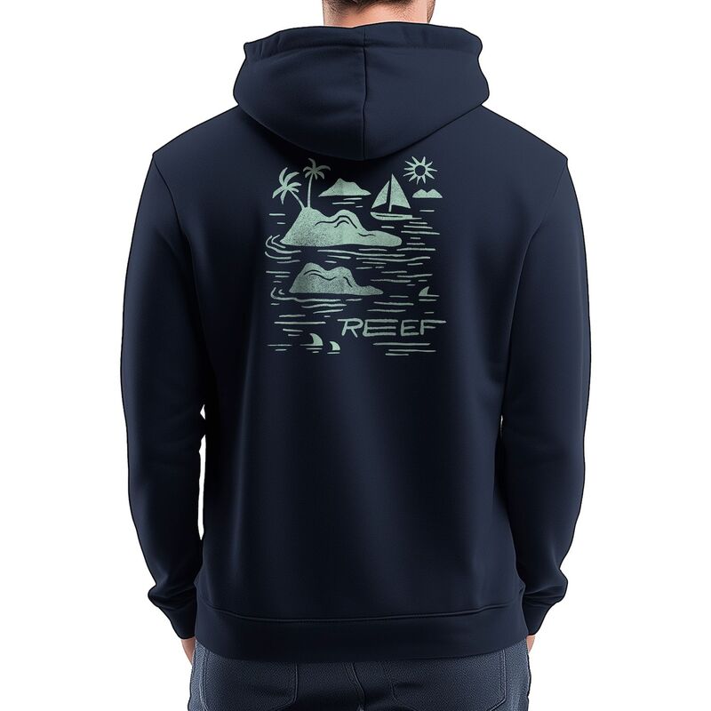 リーフ メンズ トップス Tシャツ フリース パーカー Men's REEF Thalassa Fleece Pullover Hoodie Navy ネイビー｜ReVida 店