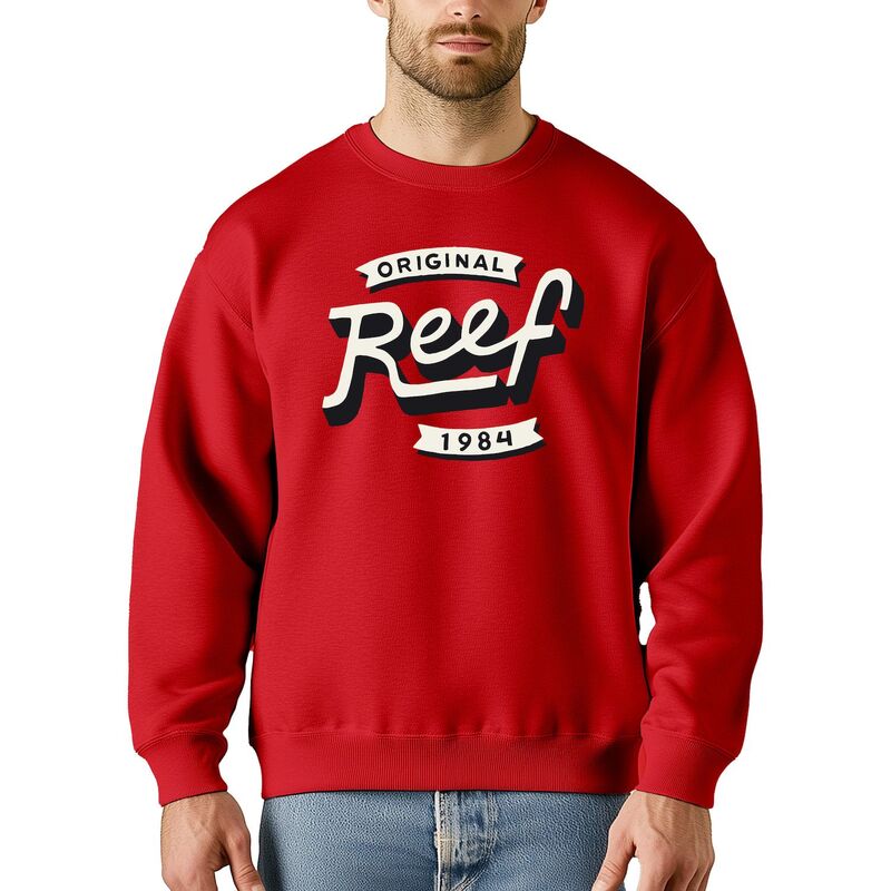 リーフ メンズ トップス Tシャツ スウェット フリース Men's REEF Cadet Crew Fleece Sweatshirt Red レッド