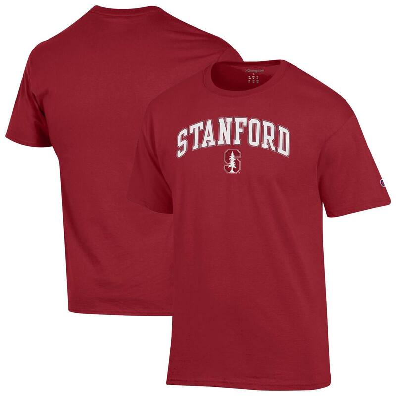 チャンピオン メンズ トップス Tシャツ ロゴ MenChampion Cardinal Stanford Cardinal Arch Over Logo T-Shirt Stf Red レッド