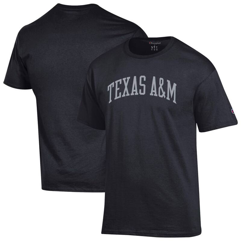 チャンピオン メンズ トップス Tシャツ Men Champion Black Texas A\u0026M Aggies Basic Arch T-Shirtam Black ブラック