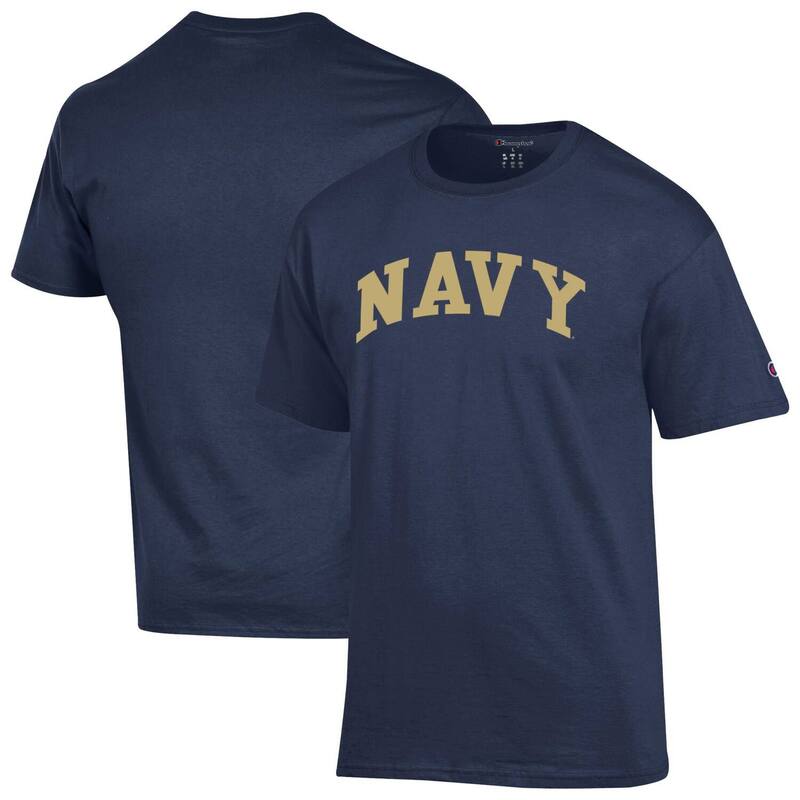 チャンピオン メンズ トップス Tシャツ Men Championavy Navy Midshipmen Basic Arch T-Shirt Nvy Navy ネイビー