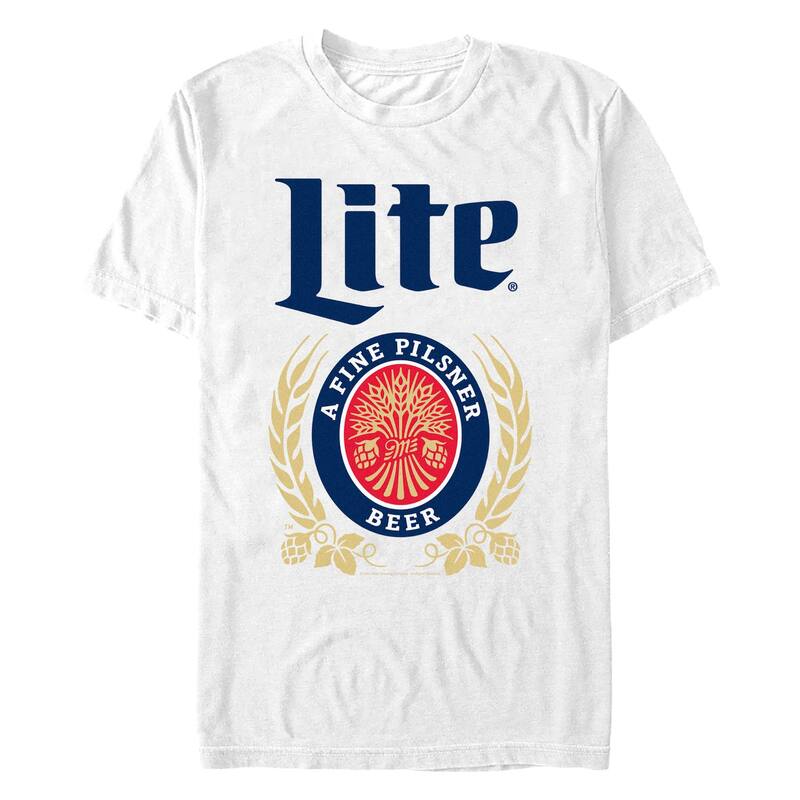 アニメキャラクター メンズ トップス Tシャツ トール グラフィック Licensed Character Big & Tallite A Fine Pilsner Beer Graphic Tee White ホワイト 5,586円