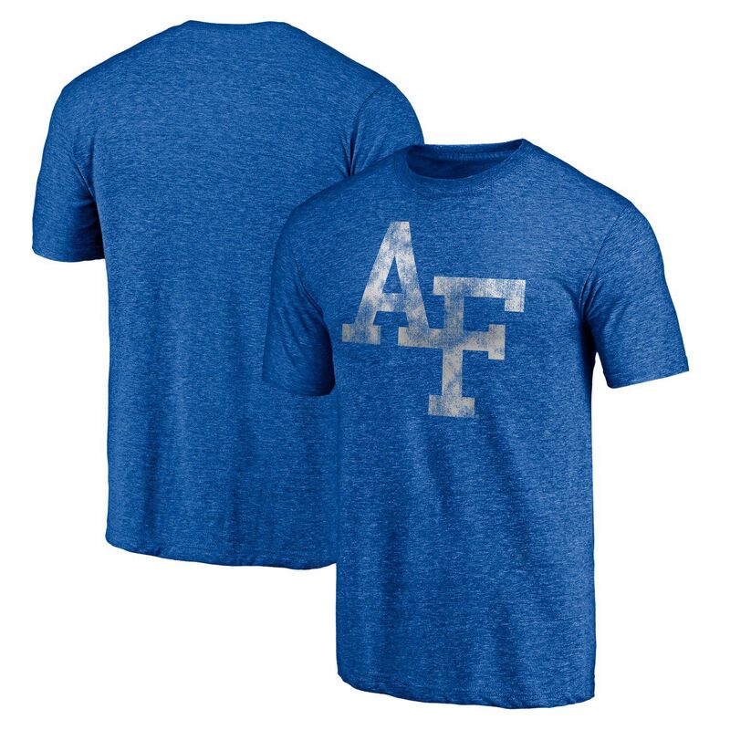 アンブランデッド メンズ トップス Tシャツ Unbranded Men's Royal Air Force Falcons Classic Primary Tri-Blend T-Shirt Afa Blue ブルー