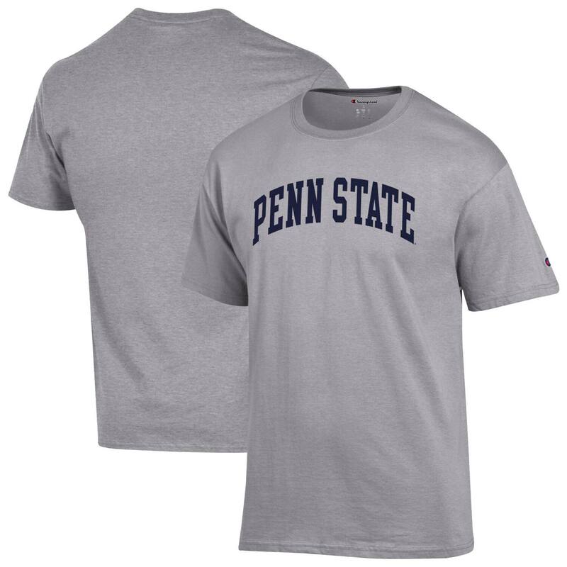 チャンピオン メンズ トップス Tシャツ Men's Champion Heather Gray Penn State Nittany Lions Basic Arch T-Shirt Pst Grey グレー｜ReVida 店