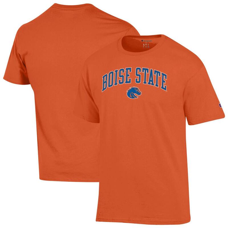 チャンピオン メンズ トップス Tシャツ ロゴ Men'sChampion Orange Boise State Broncos Arched Logo T-Shirt Boi Orange オレンジ