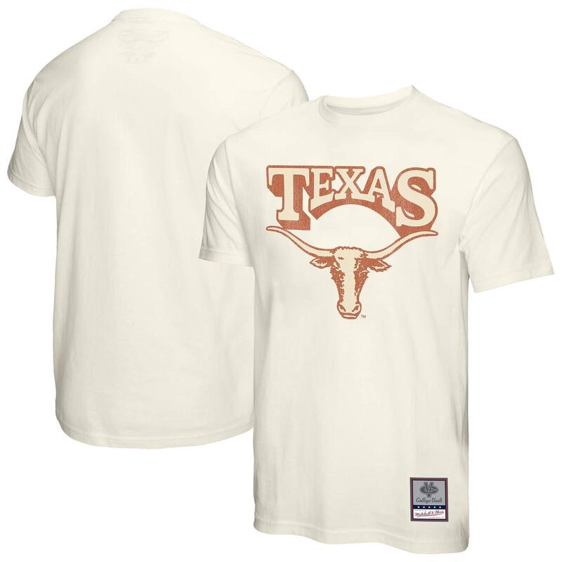 ミッチェル&ネス メンズ トップス Tシャツ ヴィンテージ Men's Mitchell & Ness Cream Texas Longhorns Vintage Tone T-Shirtex Beige ベージュ｜ReVida 店