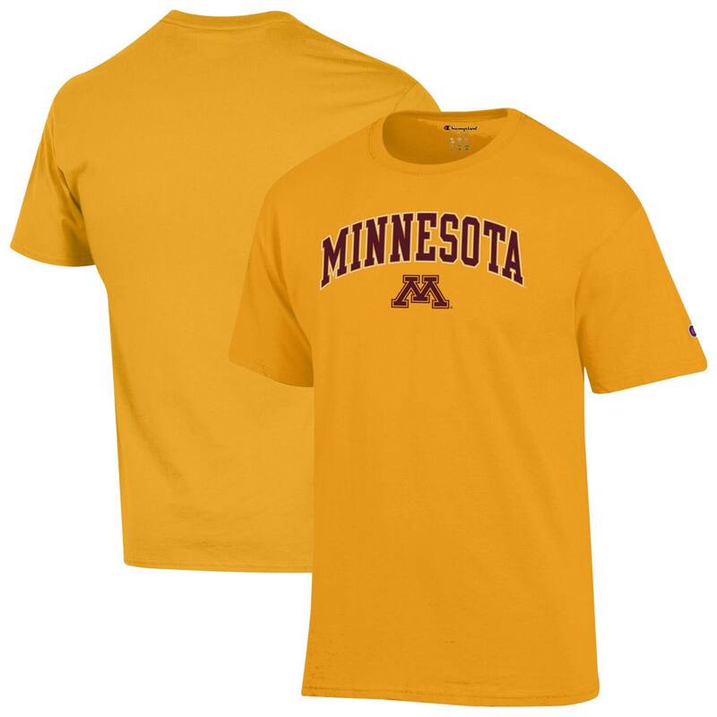 チャンピオン メンズ トップス Tシャツ ロゴ MenChampion Gold Minnesota Golden Gophers Arch Over Logo T-Shirt Min Gold ゴールド