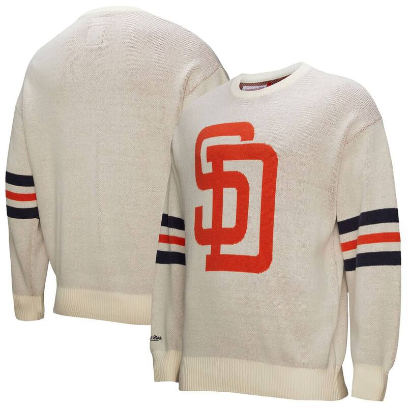 ミッチェル\u0026ネス メンズ アウター 編み物・プルオーバー Men\u0027s Mitchell \u0026 Ness Cream San Diego Padres Retro Pullover Sweater Pad Beige ベージュ