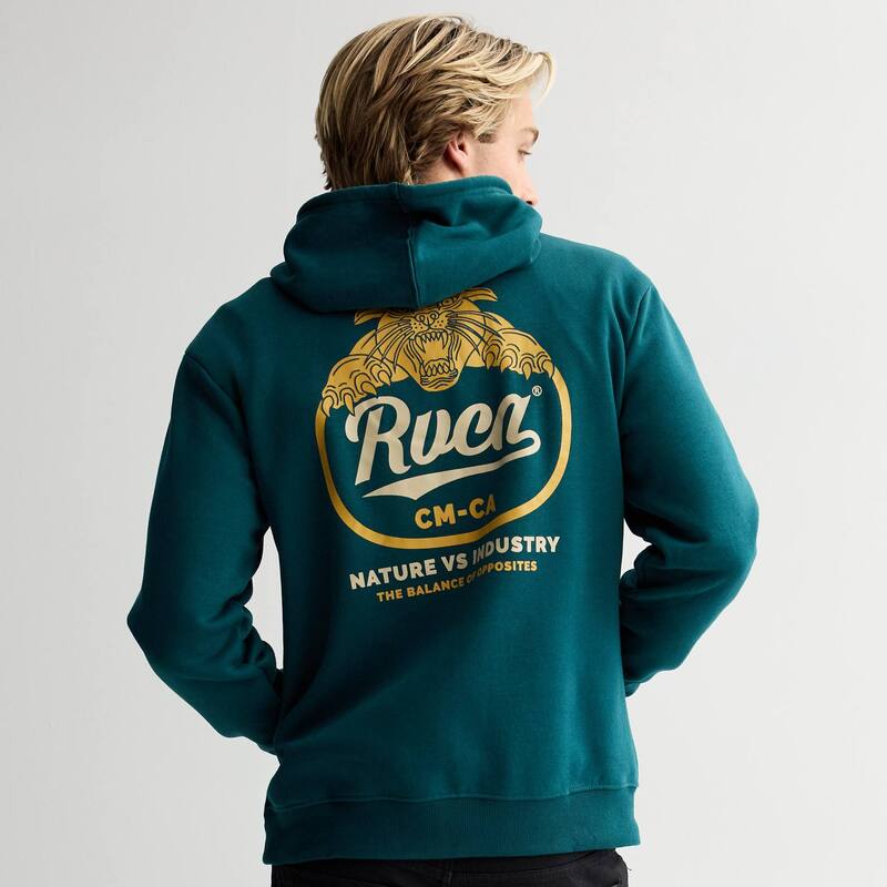 ルーカ メンズ トップス Tシャツ フリース パーカー グラフィック Men's RVCA Fleece Graphic Hoodie Green グリーン