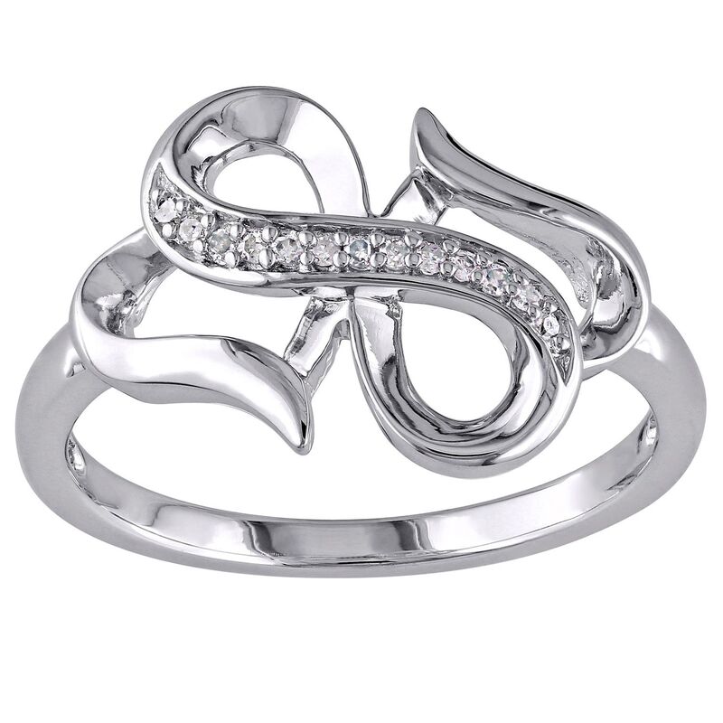 ステラ グレース レディース アクセサリー リング Stella Grace Sterling Silver Diamond Accent Infinity Heart Ring Sterling Silver シルバー