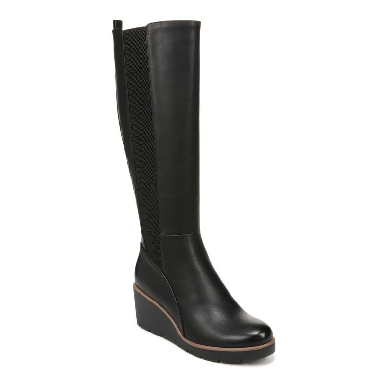 ソウルニュトライザー レディース シューズ ブーツ・レインブーツ トール SOUL Naturalizer Adrian Women's Tall Wedge Boots Black ブラック 28,470円