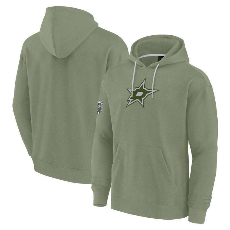 【送料無料】 ファナティクス メンズ Tシャツ トップス Men's Fanatics Olive Dallas Stars Elements Pace Pullover Hoodie Str Multi