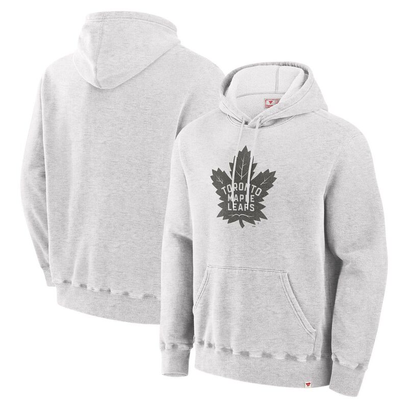 【送料無料】 ファナティクス メンズ Tシャツ トップス Men's Fanatics Cream Toronto Maple Leafs Made in Canada Pullover Hoodie Mpl Beige