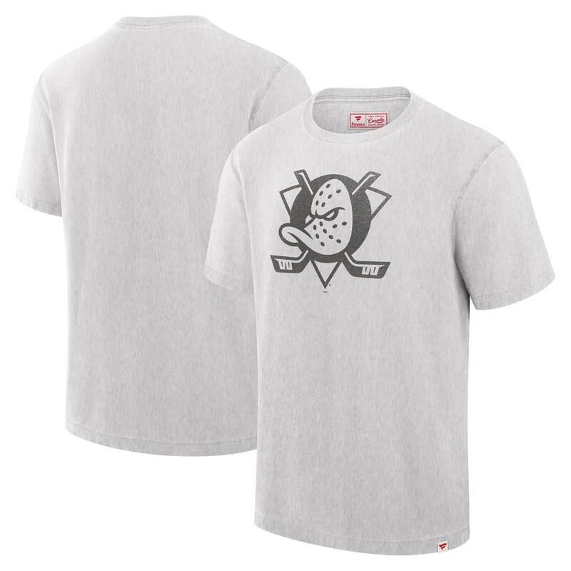 【送料無料】 ファナティクス メンズ Tシャツ トップス Men's Fanatics Cream Anaheim Ducks Made in Canada T-Shirt Dks Beige