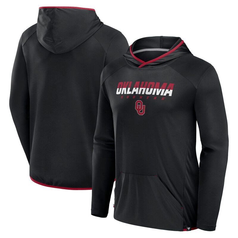 【貨物輸送無料】 ファナティクス メンズ ティーシャツ トップス Men\u0027s Fanatics Black/Crimson Oklahoma Sooners Transitional Hoodie T-Shirt Okl Black トップス-Tシャツ・カットソー