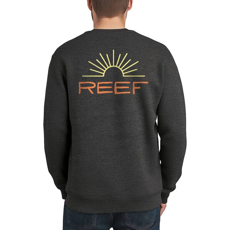 リーフ メンズ トップス Tシャツ スウェット フリース Men's REEF Simplified Crew Fleece Sweatshirt Heather Charcoal チャコール｜ReVida 店