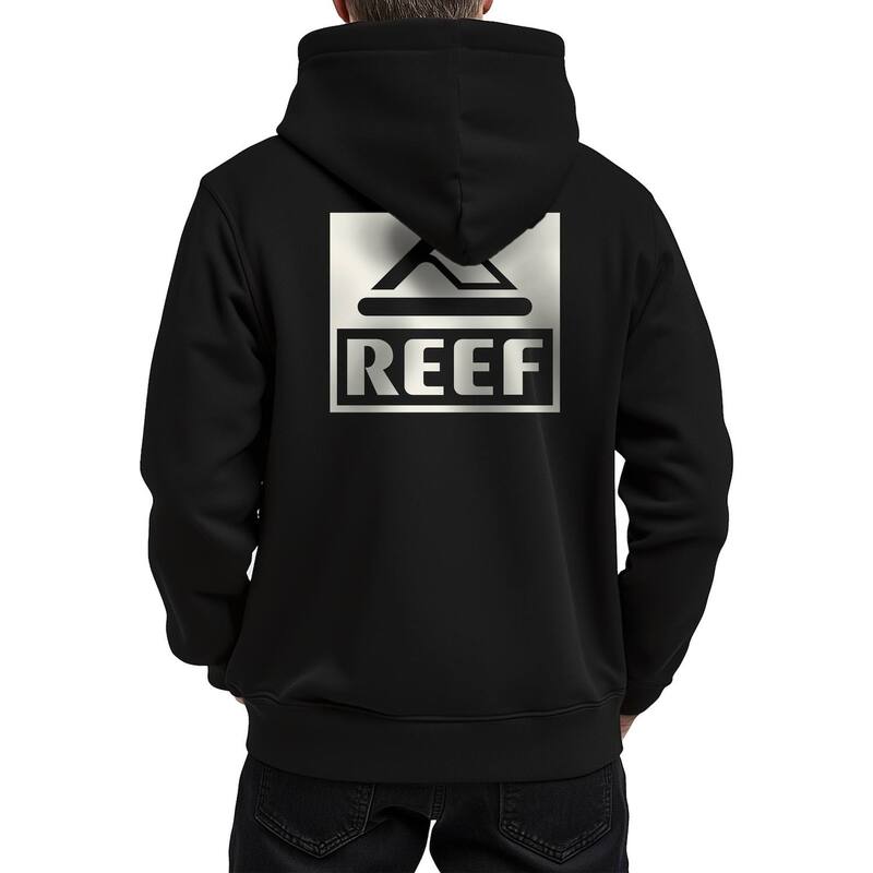 リーフ メンズ トップス Tシャツ フリース パーカー Men's REEF Tellie Fleece Pullover Hoodie Black ブラック｜ReVida 店
