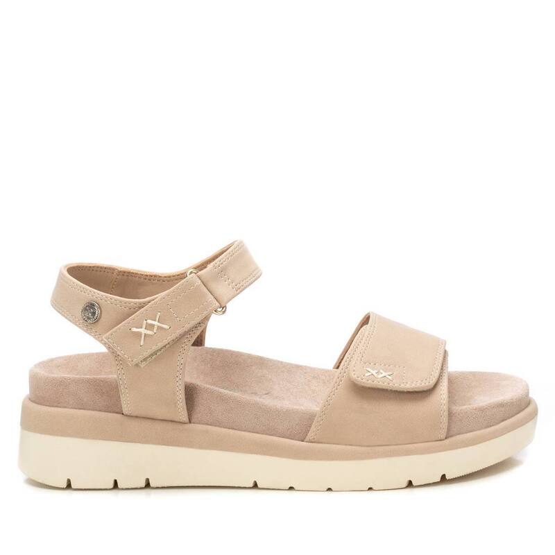 キシタイ レディース シューズ サンダル スエード Women'suede Flat Sandals By XTI 143696 Beige ベージュ