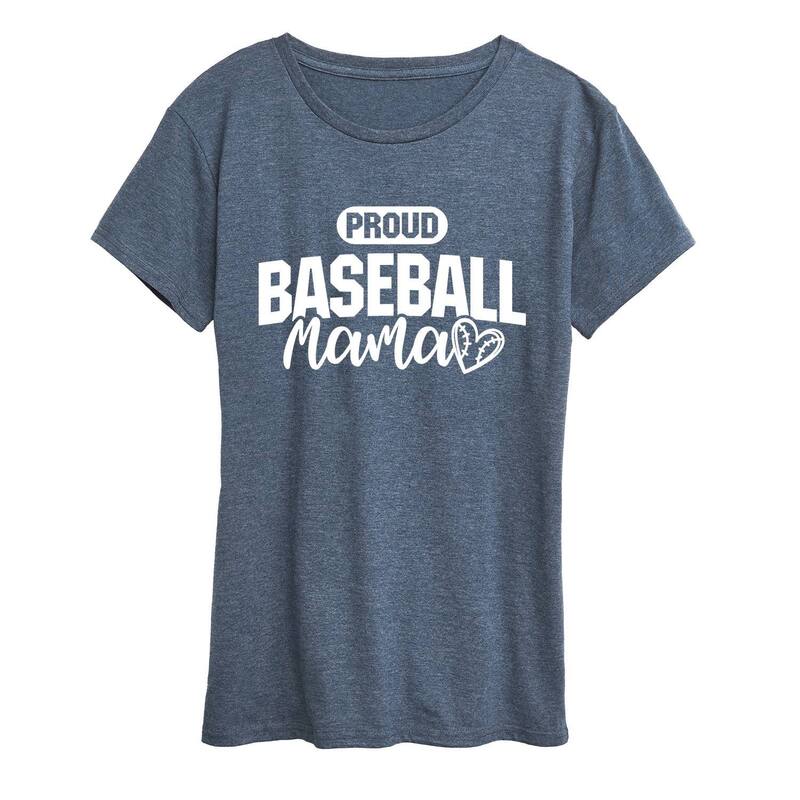 アニメキャラクター レディース トップス Tシャツ グラフィック Licensed Character Women's Proud Baseball Mama Graphic Tee Heather Blue ヘザー 5,936円
