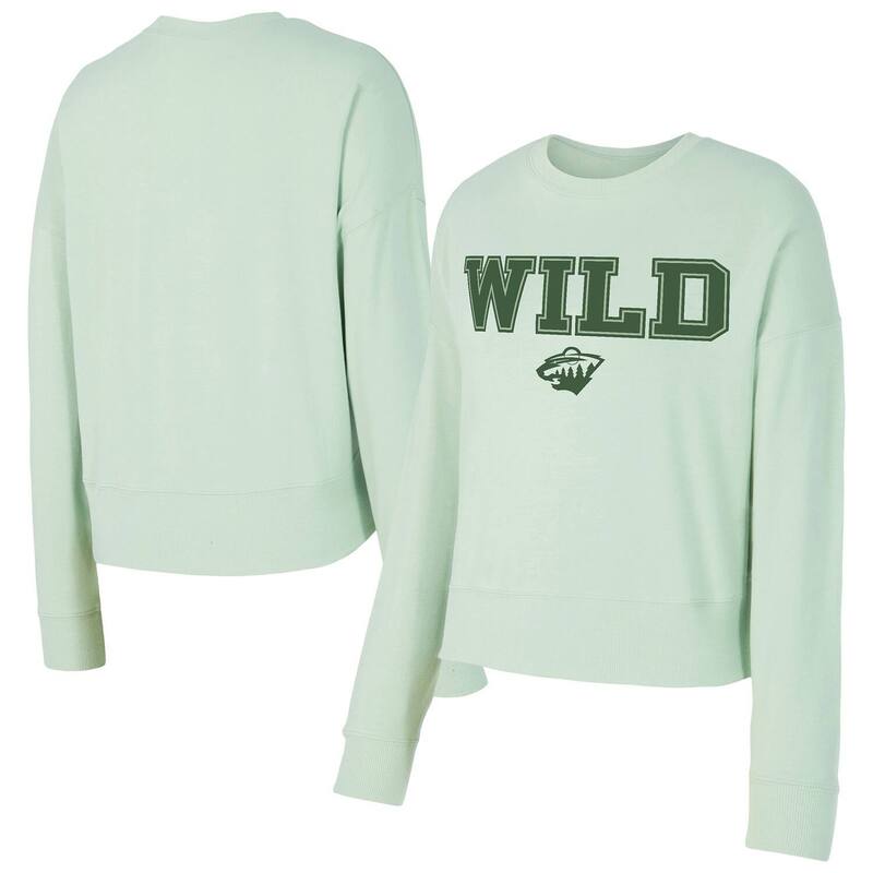 アンブランデッド レディース トップス Tシャツ スウェット Unbranded Women's Conceptsport Light Green Minnesota Wild Tonal Pullover Sweatshirt Wld Lt Gre グリーン