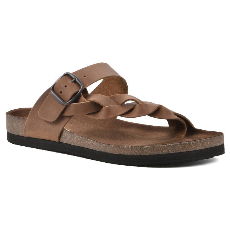 ホワイトマウンテン レディース シューズ サンダル Cliffs by White Mountain Crawford Women'slide Sandals Whiskey Leather ホワイト