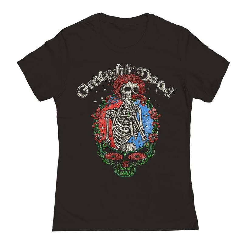 アンブランデッド レディース トップス Tシャツ フラワー柄 フラワー グラフィック Unbranded Juniors' Grateful Dead Floral Stealie Graphic Tee Black ブラック
