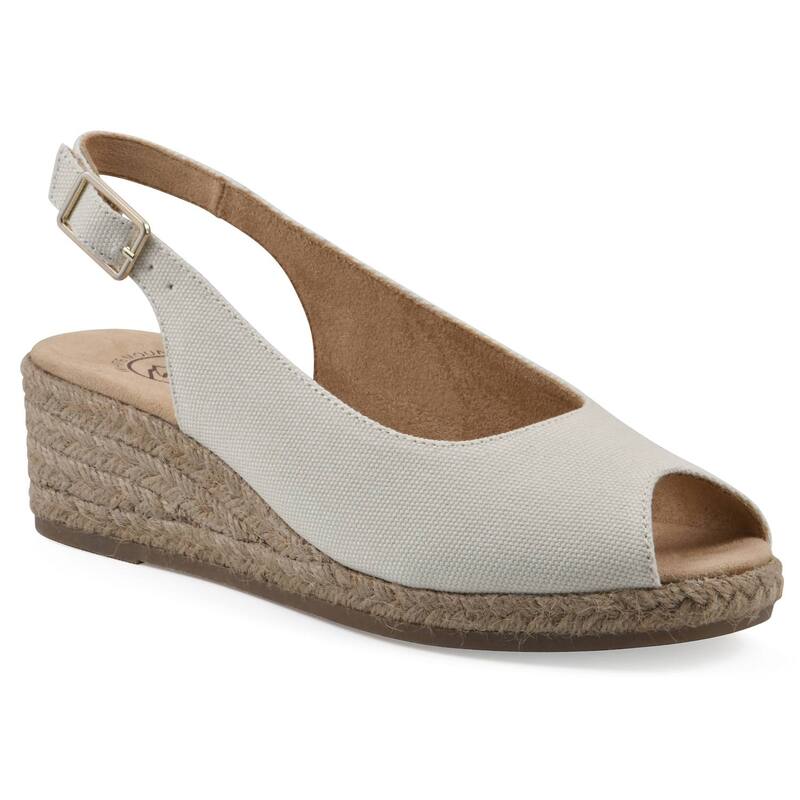 ホワイトマウンテン レディース シューズ サンダル Cliffs by White Mountain Maize Women's Wedgespadrille Sandals Natural Fabric ホワイト