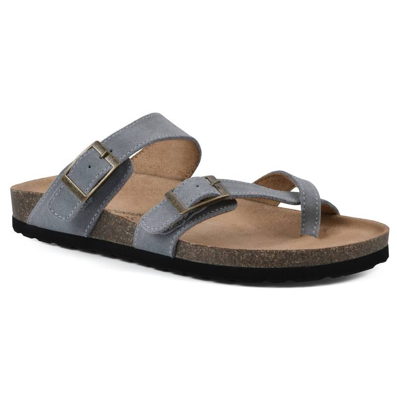 クリフバイホワイトマウンテン レディース シューズ サンダル Cliffs by White Mountain Gracie Women's Cushioned Footbedsandals Blue Raspberry Suede ブルー