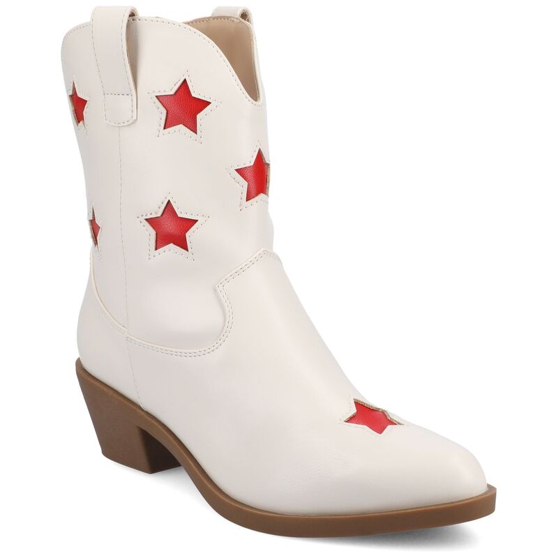 ジャーニー レディース シューズ ブーツ・レインブーツ アンクル Journee Underwood Women's Casual Comfort Pointed Toe Ankle Boots White ホワイト