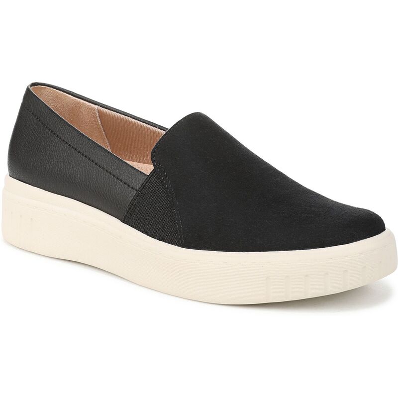 ライフストライド レディース シューズ スニーカー スエードクロス 置き目毛皮 LifeStride Grandeur Women\u0027s Microsuede Loafers Black Microsuede 黒いこと