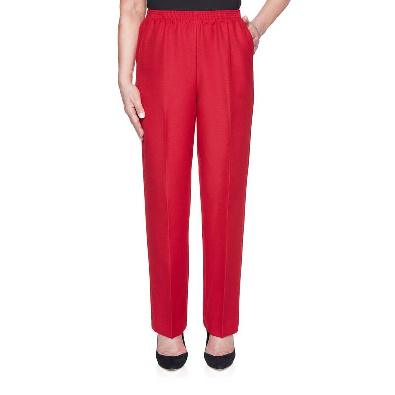 アルフレッド ダナー レディース ボトムス カジュアルパンツ プチ Petite Alfredunner All Around Elastic Waist Short Length Pants Red レッド